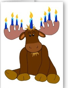 Moose with candles